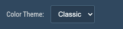 Color Theme dropdown